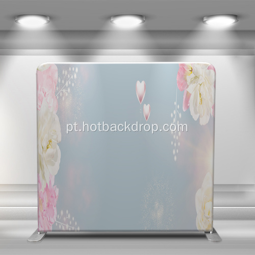 Pink Rose Event Party Facildrop Displaner Banner Stand